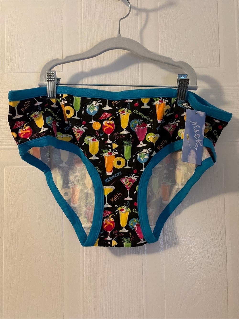 Nick and Nora "Cocktails" Women’s XL Hipster NWT